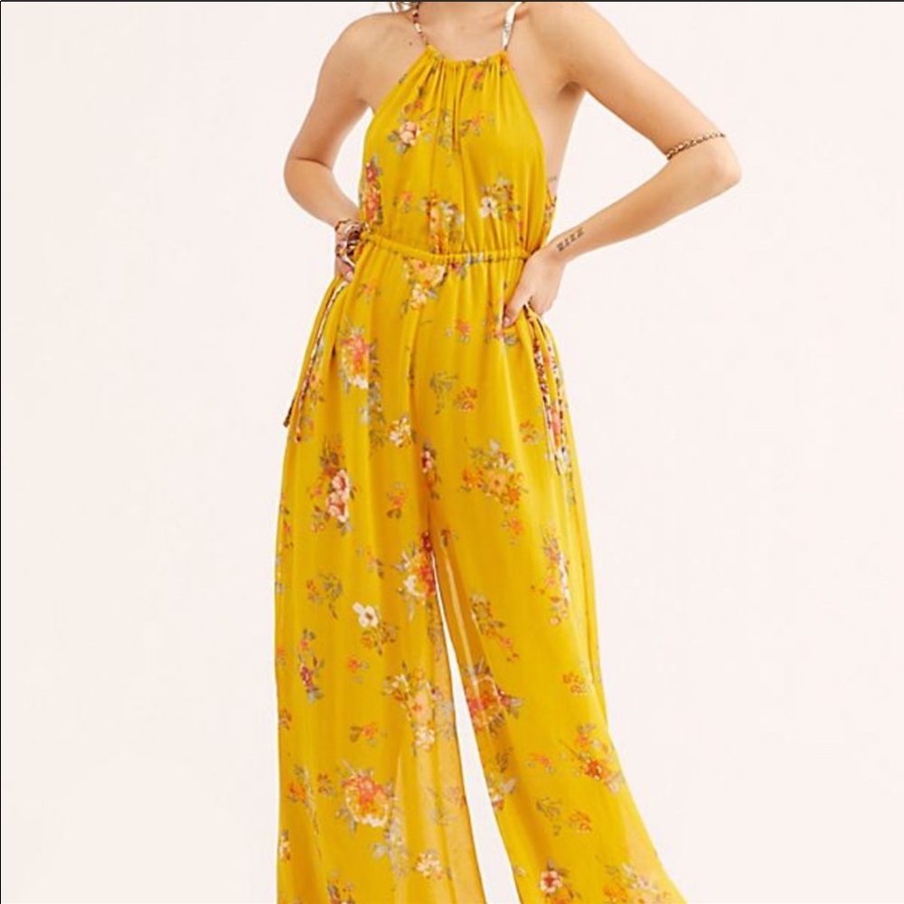 NWOT Free People Georgia Jumpsuit